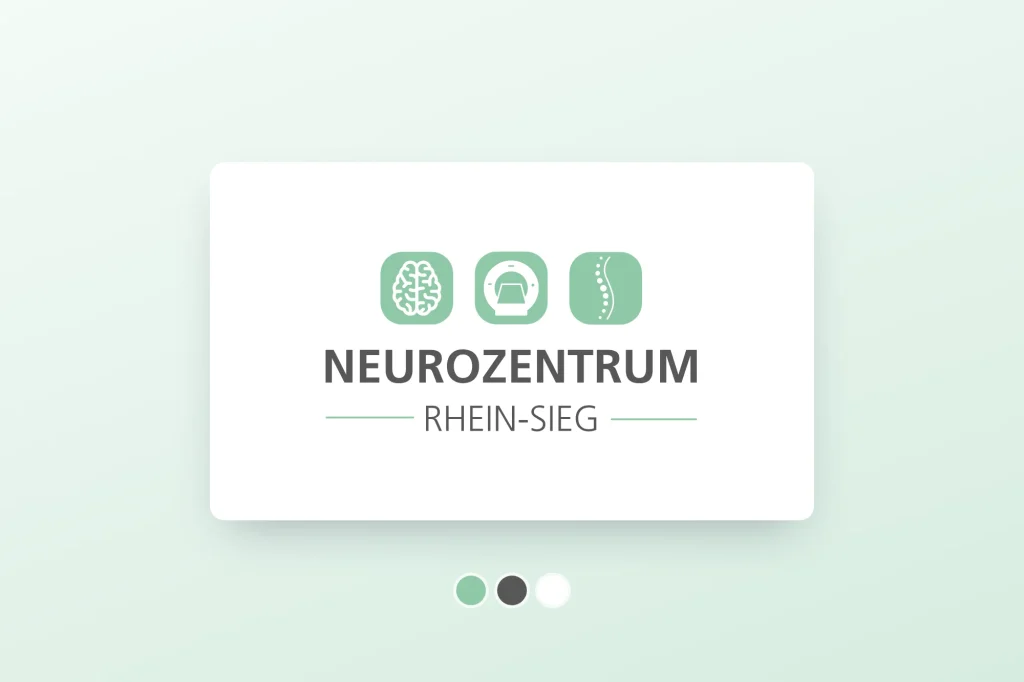 Logo des Neurozentrums Rhein-Sieg mit seinen Markenfarben